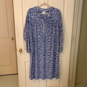 Blue Floral Women's Nightgown